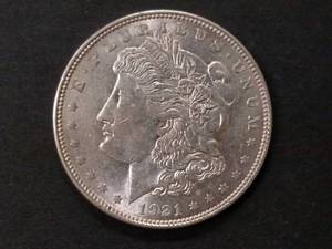 lot 47 image: 1921 D Morgan Silver Dollar...