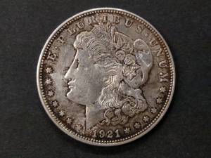 lot 49 image: 1921 D Morgan Silver Dollar...