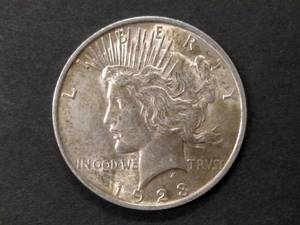 lot 66 image: 1923 Peace Silver Dollar...