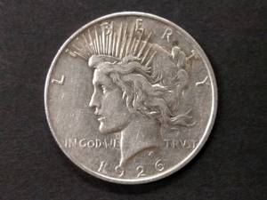 lot 72 image: 1926 D Peace Silver Dollar...