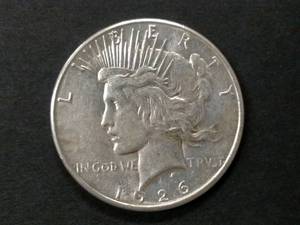lot 73 image: 1926 S Peace Silver Dollar...