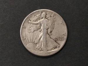 lot 84 image: 1941 Walking Liberty Silver Half Do...