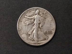 lot 86 image: 1942 Walking Liberty Silver Half Do...