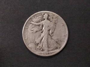 lot 90 image: 1944 Walking Liberty Silver Half Do...