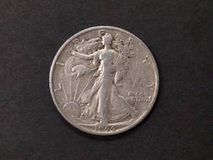 lot 92 image: 1944 S Walking Liberty Silver Half ...