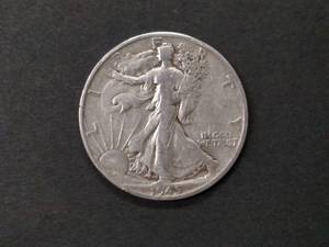 lot 94 image: 1945 D Walking Liberty Silver Half ...