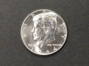 lot 106 image: 1964 AU Kennedy Silver Half Dollar...