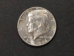 lot 107 image: 1964 D Kennedy Silver Half Dollar...