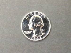 lot 124 image: 1963 Proof Washington Silver Quarte...