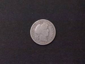 lot 127 image: 1907 D Barber Silver Dime...