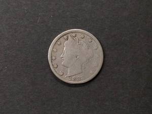 lot 136 image: 1883 No Cents Liberty V Nickel...