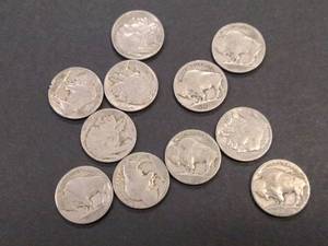 lot 140 image: (11) Buffalo Nickels...