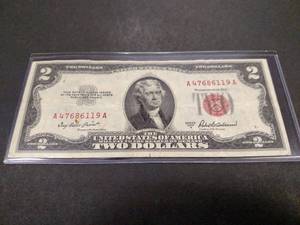 lot 161 image: 1953 A Two Dollar Red Seal United S...