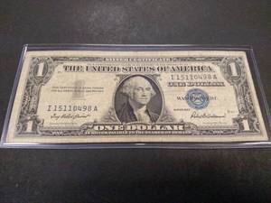 lot 167 image: 1957 One Dollar Silver Certificate ...