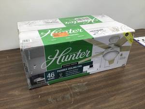 lot 8 image: Hunter Classic Series Parmer Ceiling Fan 46in
