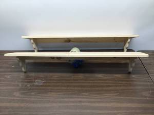 lot 19 image: Lot Of  2 46 x 7in Unfinished Shelves