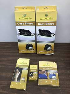 lot 22 image: Mixed Lot Of Medical Support Slings, Wrist Support, Cast Shoes