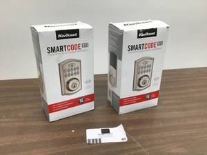 lot 40 image: Lot Of 2 Kwikset SmartCode 913 Touchpad Electronic Deadbolt System