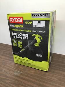 lot 45 image: Ryobi 40-Volt Lithium-Ion Cordless Battery Leaf VacuumMulcher (Tool Only)