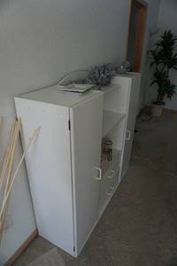 White Storage 2 Door 2 Door Cabinet