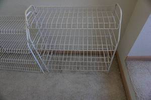 2 - Closet Shoe Wire Storage Display Racks
