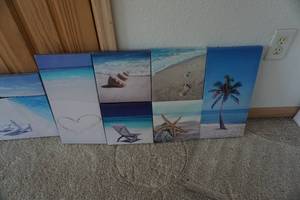 Beach Themed Canvas Wall Decor