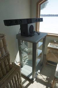 Philips Brand Entertainment Center Sound System With Corner Stand