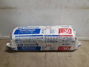 lot 68 image: John Mansville K1242 Kraft Faced R-30 Insulation