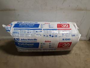 lot 69 image: John Mansville K1243 Kraft Faced R-30 Insulation