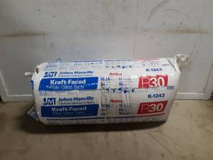lot 74 image: John Mansville K1243 Kraft Faced R-30 Insulation