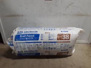 lot 75 image: John Mansville K1245 Kraft Faced R-38 Insulation
