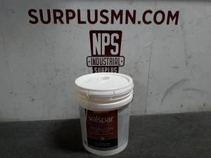 lot 78 image: 5 Gallon VALSPAR Medallion Paint and Primer - Semi Gloss Exterior (S36)