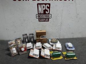 lot 98 image: Large Lot of Electrical - Timers, Fan Controls, Brass Boxes, Wall Taps and More (S38)