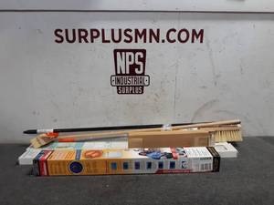 lot 109 image: 47 x 64 Vinyl Blinds, Dryer Vent Cleaning System and Assorted Scrubbing Brushes (S36)