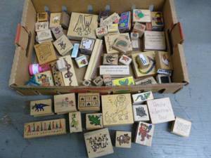 lot 110 image: Wooden Stampers