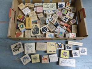 lot 111 image: Wooden Stampers