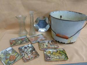lot 134 image: Vintage Enamelware