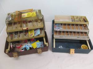 lot 5 image: Plano tackle boxes, tackle