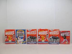 lot 37 image: Wheaties twin  cereal boxes
