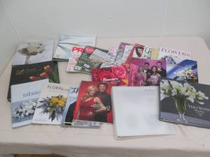 lot 73 image: floral design magazines and books