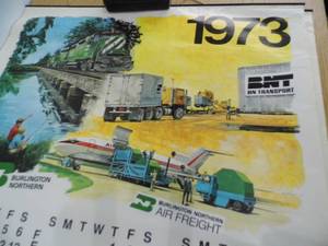 2 Burlington Northern Calendars