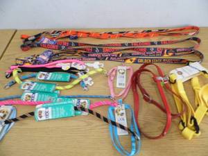 Assorted New Leashes and Collars