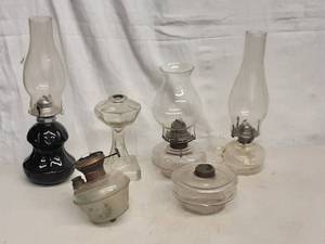 lot 22 image: 6-Assorted Oil Lamps