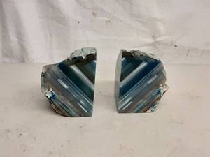 lot 31 image: Pair Of Agate Book Ends