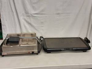 lot 33 image: Electric Griddle & Bella Cacina Food WarmerServer