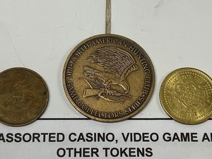 lot 11 image: Lot Of (15) Assorted Tokens