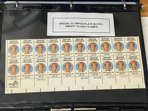 lot 23 image: Stamp Album, Missouri Stamps, Special Olympics Stamps