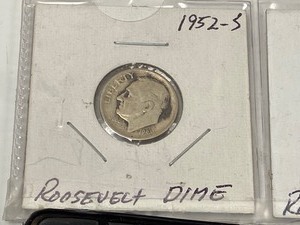 lot 26 image: Lot Of (8) Different Date Kennedy Halves & (4) Silver Dimes