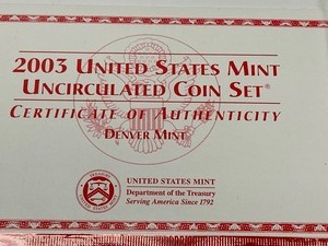 lot 31 image: 2003 Statehood Quarter Mint Set