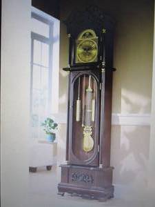 lot 23 image: Westminster Grandfather Clock open ...